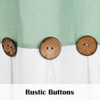 FRAMICS Farmhouse Valance Curtains, Boho Cotton Linen Kitchen Valance, Sage - Image 4