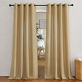 NICETOWN Linen Brown Curtains & Drapes Privacy by NICETOWN