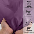 Simplebrand Plum Purple Sheer Curtains 96 Inches Long 2 Panels, Light Filtering - Image 7