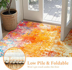 Rugflix 4x6 Area Rugs for Living Room, Washable Large Multicolor Rug - Image 5