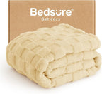 Bedsure GentleSoft Yellow Throw Blanket by BEDSURE