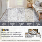 XLUEZ 8x10 Area Rugs for Living Room, Washable Modern Abstract Large Area Rug - Image 8