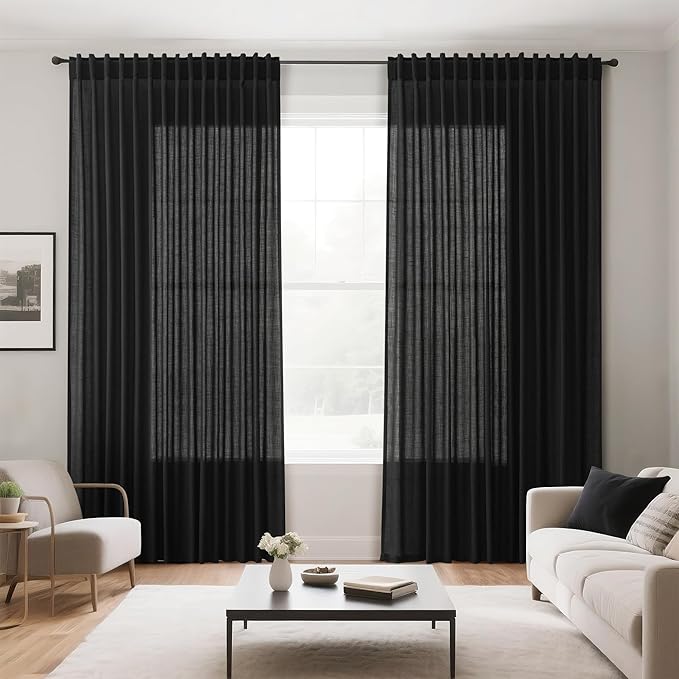 Nanspring Extra Wide Linen Curtains - Image 7