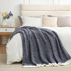 Snuggle Sac Oversized Navy Blanket, Twin XL Size - Image 5