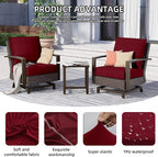 12Pcs Outdoor Cushion Covers, Patio Cushion Covers, Stretch Elastic Slipcovers - Image 3