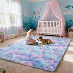 8x10 Fluffy Area Rugs for Living Room, Shag Area Rug for Bedroom, Soft Fuzzy - Image 5
