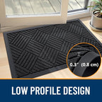OLANLY Front Door Mat Outside Entrance 47x32, Heavy Duty Sturdy Natural Rubber - Image 4