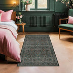 Dark Green 4x6 Washable Area Rug - Image 4