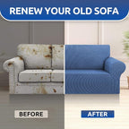 KEKUOU Stretch Oversized Sofa Slipcover 1 Piece Couch Sofa Cover Furniture - Image 7