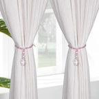 SUQ I OME 1 Pair of Luxury Crystal Beaded Magnetic Curtain Tieback and Holdback - Image 3