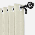 Luvenia Black Decorative Curtain Rod, Adjustable Curtain Rods - Image 2