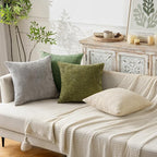 MIULEE Pack of 2 Couch Throw Pillow Covers 18x18 Inch Sage Green Modern Boho - Image 3
