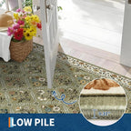 Runner Rug for Hallway Entryway 2.5x8 Farmhouse Floral Non-Slip Machine - Image 6