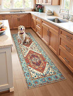SERISSA Boho Kitchen Runner Rug, 3x7 Washable Non-Slip Runner Rug by SERISSAHomeDecorCollection