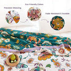 MSGKV Boho Throw Blanket 50"x60" Floral Blanket - Image 3