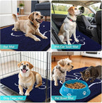 OLANLY Dog Door Mat for Muddy Paws 40x32, Paw Print Design, Absorbs Moisture - Image 7