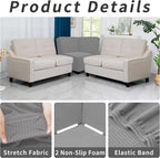 Easy-Going Stretch Sectional Corner Sofa Slipcover 1-Piece Couch Sofa Cover - Image 4