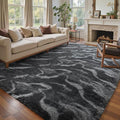 8x10 Ft Extra Large Shag Rugs for Living Room, Tie Dyed Ultra Soft Fluffy Furry by Cuzwlovita