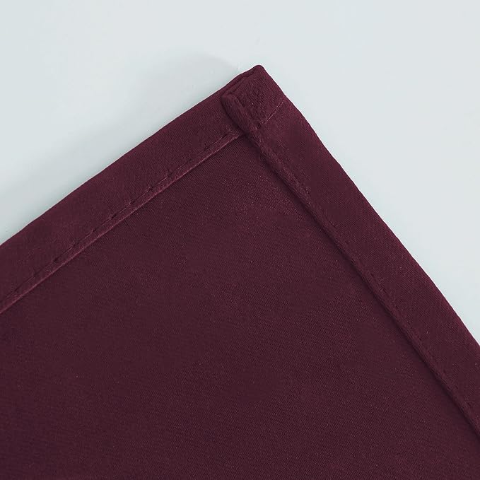 LEMOMO Burgundy Red Thermal Blackout Curtains/38 x 84 Inch/Set of 2 Panels Room - Image 8