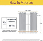 NICETOWN Bedroom Curtain Panels Blackout Draperies, Thermal Insulated Solid - Image 6