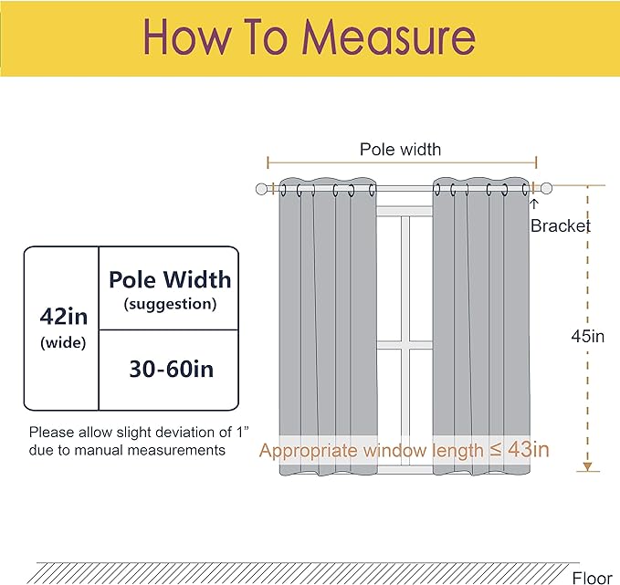 NICETOWN Bedroom Curtain Panels Blackout Draperies, Thermal Insulated Solid - Image 6