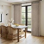 MIULEE Pinch Pleated Thick Linen Curtains 96 Inches Long 2 Panels - Image 3
