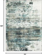 6x9 Area Rugs Washable Rug: Large Modern Abstract Living Room Rug Soft - Image 2