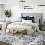 6x9 Area Rugs for Living Room, Washable Modern Abstract Large Area Rug Neutral - Image 5