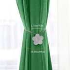 Lewondr Vintage Magnetic Curtain Tieback, 1 Pair Resin Flower Curtain Drapery - Image 8