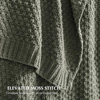EVERGRACEHOME Chunky Chenille Knit Throw Blanket - Image 2
