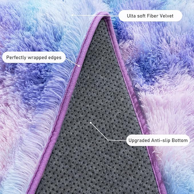 Rugs for Living Room 8x10, Soft Shaggy Modern Shag Area Rug for Bedroom - Image 5