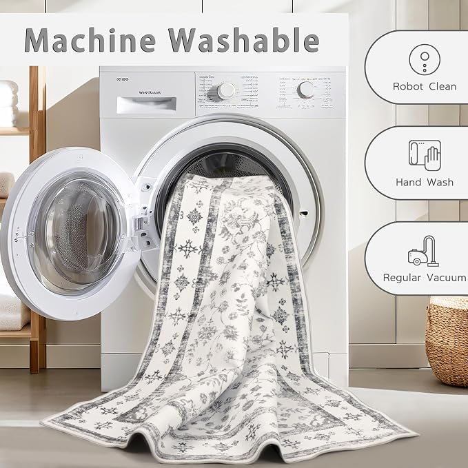 Washable Rugs 8x10 Area Rugs for Living Room, Rugs for Bedroom, Large Carpets - Image 4