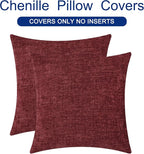 CaliTime Christmas Throw Pillow Covers Decorative 18 X 18 Inches Pack of 2 Cozy - Image 6