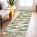 Lansny Modern Abstract Runner Rug 2x6 by lansny