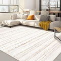 Nakagishi 6x8 Area Rugs Living Room: Washable Boho Large Neutral Soft Farmhouse by NakagishiAreaRug