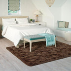 Goideal Fluffy Rug for Bedroom Living Room, 6x9 Brown Area Rugs, Faux Fur Shag - Image 3