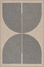 Lahome Enfys Rainbow Easy Jute Rug, Farmhouse Neutral Lightweight Non Shedding - Image 7