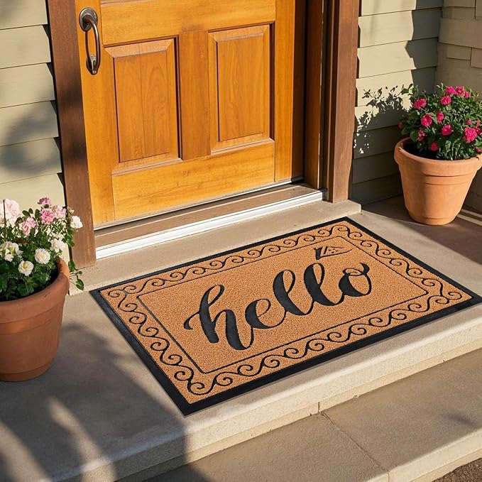 Yimobra Welcome Mats for Front Door 29.5x17, Heavy Duty Waterproof Outdoor Door - Image 7