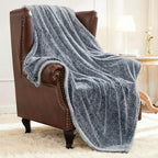 Exclusivo Mezcla Plush Fuzzy Fleece Throw Blanket Extra Large, Super Soft by ExclusivoMezcla