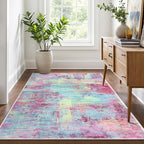 IOHOUZE Abstract Area Rug 4x6 Ft Washable Rugs - Image 8