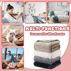 Newwiee 4 Pcs Flanne Fleece Throw Blanket - Image 7