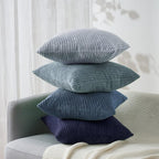 Topfinel Navy Blue Euro Shams Decorative Throw Pillow Covers 26x26 Inch Set of 4 - Image 5