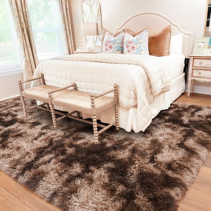 Rugs for Bedroom 4x6, Soft Shaggy Modern Shag Area Rug for Living Room - Image 7