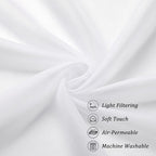 Chyhomenyc White Sheer Scarf Valances - Image 7