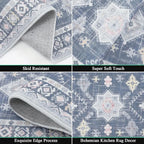 HEBE Boho Kitchen Rug Sets 3 Piece - Image 4