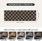 Lahome Colette Checkered Easy Jute 2x8 Runner Rug, Washable Kitchen Runner Rug - Image 2