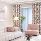 Topfinel Pink Window Curtains 96 Inch Long Cute Heat Block Vintage Farmhouse - Image 6