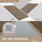 BEQHAUSE Kitchen Rugs and Mats 2PCS, Non-Slip Kitchen Mats - Image 4