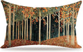 Rustic William Morris Inspired Autumn Forest Decor Pillow Covers 18x18 by Unknown