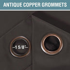 H.VERSAILTEX Brown Blackout Curtains - Image 8